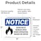 Signmission Door Must Remain Open When Operating Sign With Symbol, 5 in W x Rectangle, Vinyl Decal OS-2PACK-NS-D-35-L-11510 - alternate 4